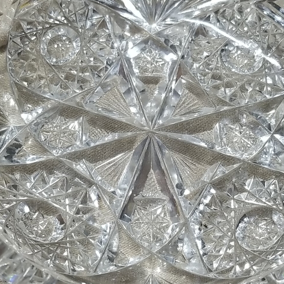 Antique HAWKES Cut Glass Nappy Dish - Picture 2 of 5